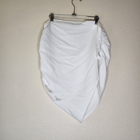 THE SEI Draped Asymmetric Ruched Top 10 - Picture 3 of 6